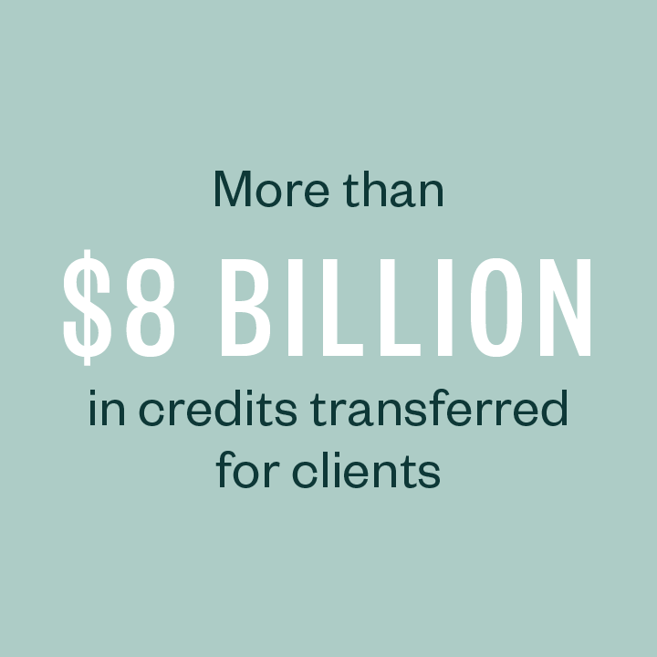 More than $2 billion in credits transferred for clients