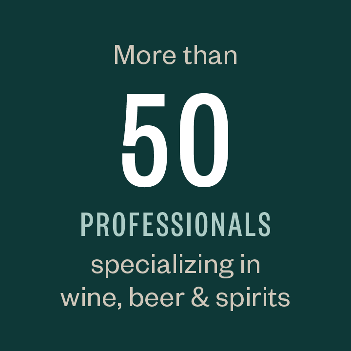 More than 45 professionals specializing in wine, beer, and spirits