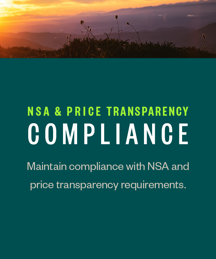 NSA & price transparency compliance