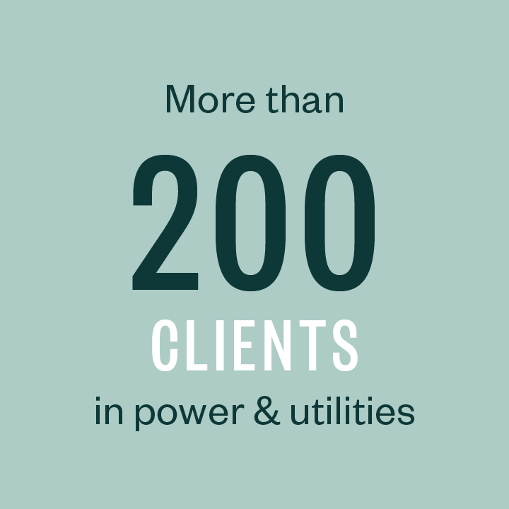 More than 200 clients in power & utilities