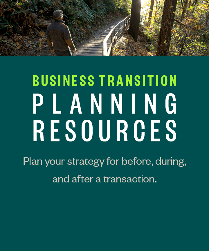Business transition planning resources