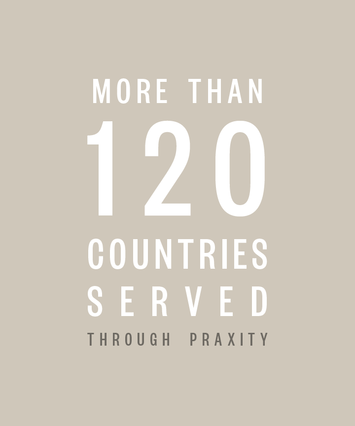 More than 120 countries served