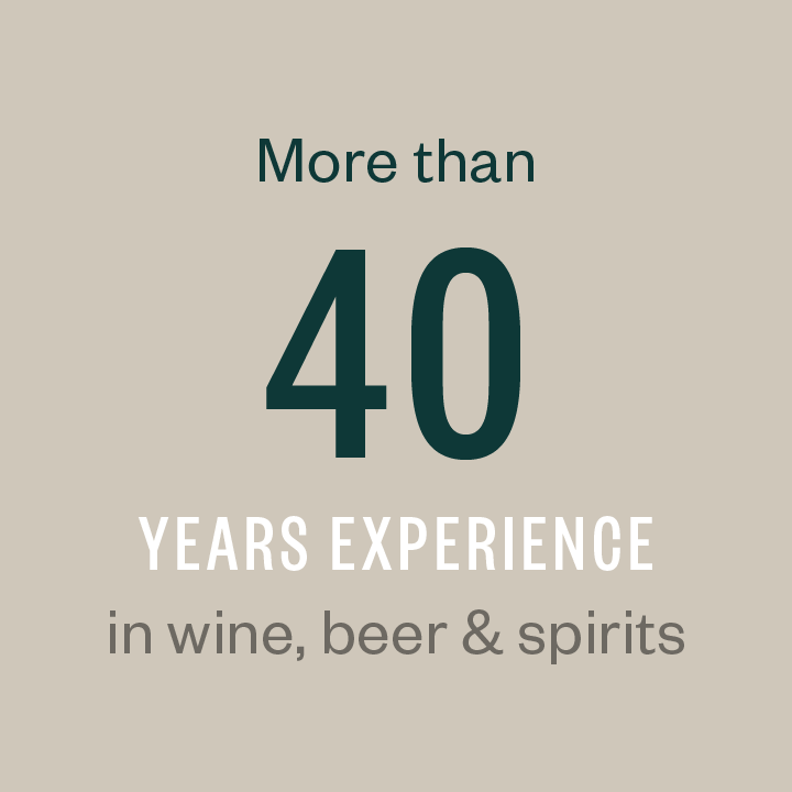 More than 35 years experience in wine, beer, and spirits