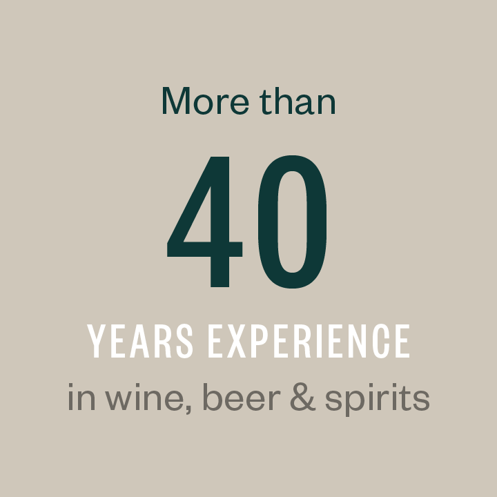 More than 35 years experience in wine, beer, and spirits.