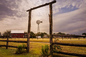 Ranch with windmill
