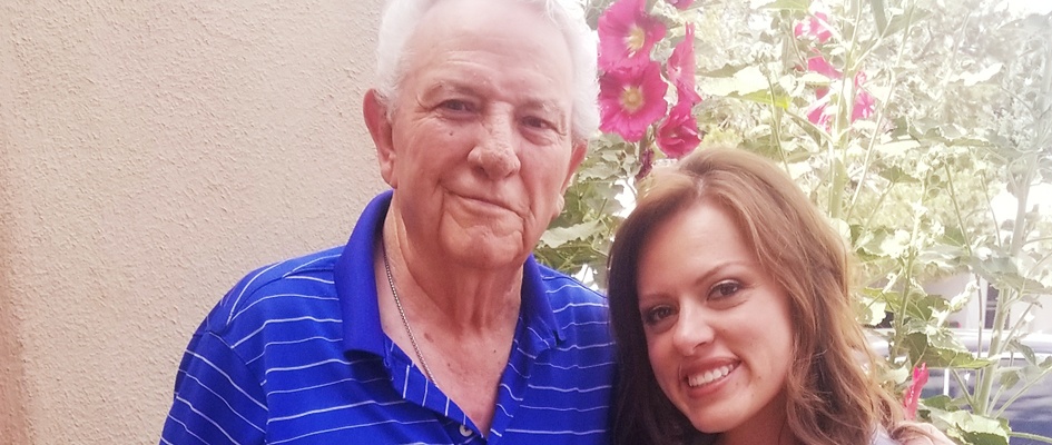 Amanda Marquez and her late grandfather